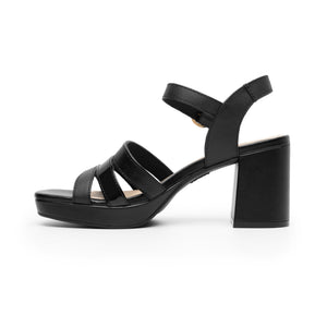 123007 NEGRO FLEXI CALZADO DAMA SANDALIA SAND