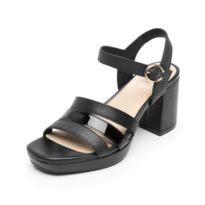 123007 NEGRO FLEXI CALZADO DAMA SANDALIA SAND