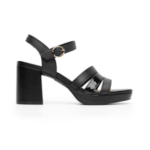 123007 NEGRO FLEXI CALZADO DAMA SANDALIA SAND