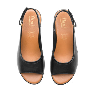 123717 NEGRO FLEXI CALZADO DAMA SANDALIA SAND