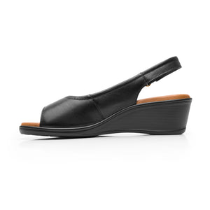 123717 NEGRO FLEXI CALZADO DAMA SANDALIA SAND