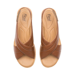 124212 TAN FLEXI CALZADO DAMA SANDALIA SANDAL