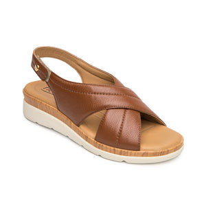 124212 TAN FLEXI CALZADO DAMA SANDALIA SANDAL