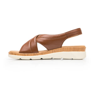 124212 TAN FLEXI CALZADO DAMA SANDALIA SANDAL