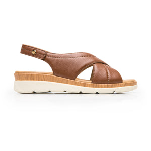 124212 TAN FLEXI CALZADO DAMA SANDALIA SANDAL