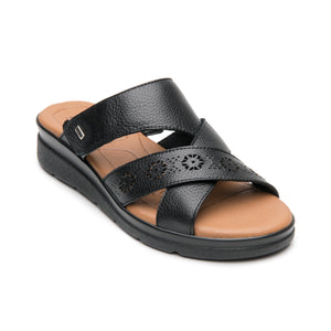 124214 NEGRO FLEXI CALZADO DAMA SANDALIA SAND