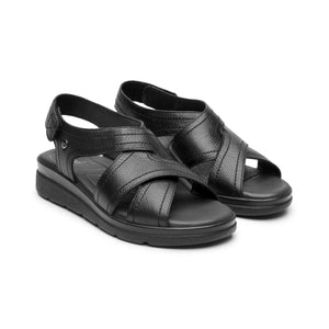 124215 NEGRO FLEXI CALZADO DAMA SANDALIA SAND