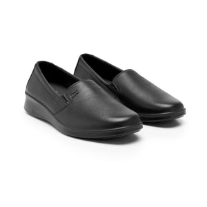 124501 NEGRO FLEXI CALZADO DAMA CHOCLO CASUAL