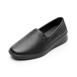124501 NEGRO FLEXI CALZADO DAMA CHOCLO CASUAL