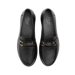 126706 NEGRO FLEXI CALZADO DAMA CHOCLO CASUAL