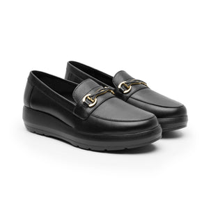 126706 NEGRO FLEXI CALZADO DAMA CHOCLO CASUAL