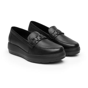 126711 NEGRO FLEXI CALZADO DAMA CHOCLO CASUAL