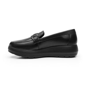 126711 NEGRO FLEXI CALZADO DAMA CHOCLO CASUAL