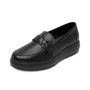 126711 NEGRO FLEXI CALZADO DAMA CHOCLO CASUAL