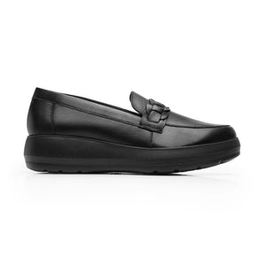 126711 NEGRO FLEXI CALZADO DAMA CHOCLO CASUAL