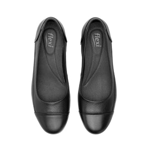 127002 NEGRO FLEXI CALZADO DAMA CHOCLO CASUAL