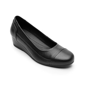 127002 NEGRO FLEXI CALZADO DAMA CHOCLO CASUAL