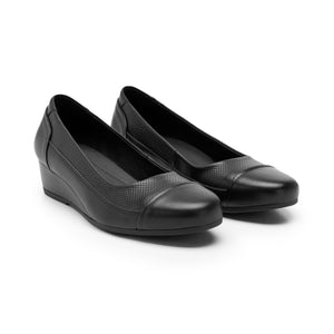 127002 NEGRO FLEXI CALZADO DAMA CHOCLO CASUAL