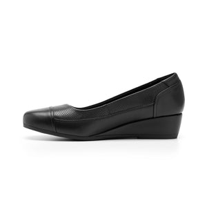 127002 NEGRO FLEXI CALZADO DAMA CHOCLO CASUAL