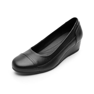 127002 NEGRO FLEXI CALZADO DAMA CHOCLO CASUAL