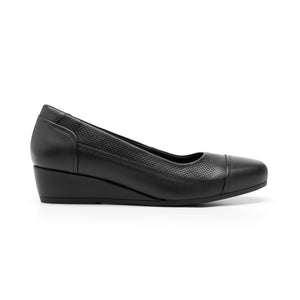 127002 NEGRO FLEXI CALZADO DAMA CHOCLO CASUAL