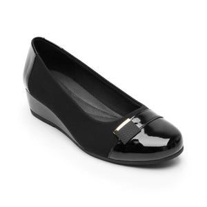127004 NEGRO FLEXI CALZADO DAMA CHOCLO CASUAL