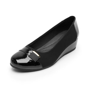 127004 NEGRO FLEXI CALZADO DAMA CHOCLO CASUAL