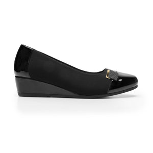 127004 NEGRO FLEXI CALZADO DAMA CHOCLO CASUAL