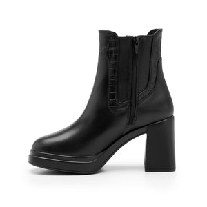 127402 NEGRO FLEXI CALZADO DAMA BOTÍN SEMIVES