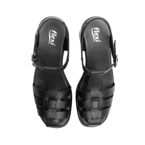 127604 NEGRO FLEXI CALZADO DAMA SANDALIA SAND