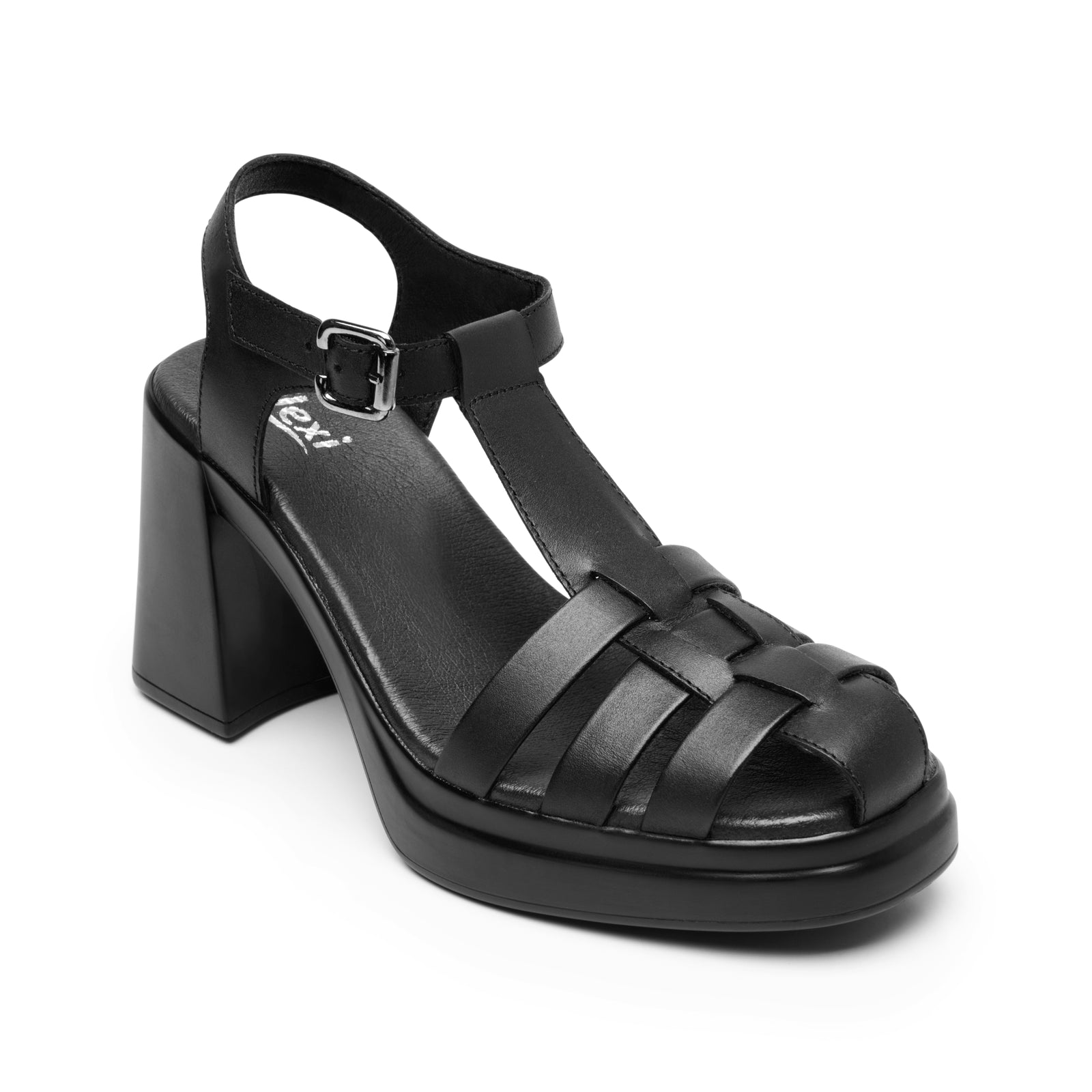 127604 NEGRO FLEXI CALZADO DAMA SANDALIA SAND