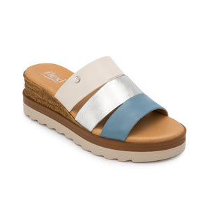 127705 AZUL MULTICOLOR FLEXI CALZADO DAMA SAN
