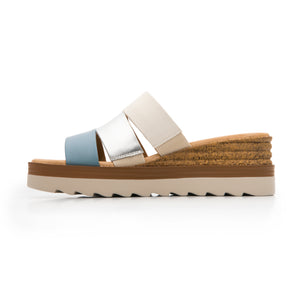 127705 AZUL MULTICOLOR FLEXI CALZADO DAMA SAN