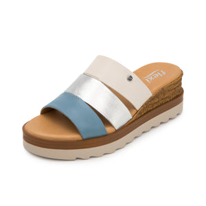 127705 AZUL MULTICOLOR FLEXI CALZADO DAMA SAN