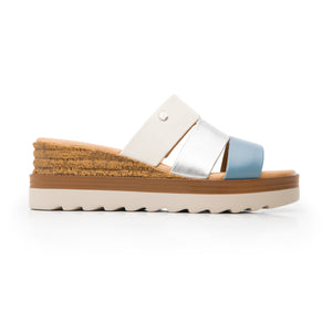 127705 AZUL MULTICOLOR FLEXI CALZADO DAMA SAN