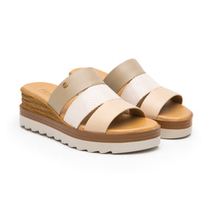 127705 BEIGE MULTICOLOR FLEXI CALZADO DAMA SA