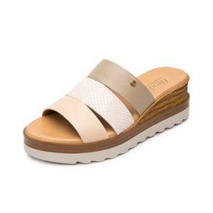 127705 BEIGE MULTICOLOR FLEXI CALZADO DAMA SA