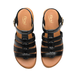 127707 NEGRO FLEXI CALZADO DAMA SANDALIA SAND