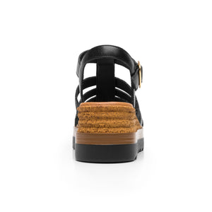 127707 NEGRO FLEXI CALZADO DAMA SANDALIA SAND