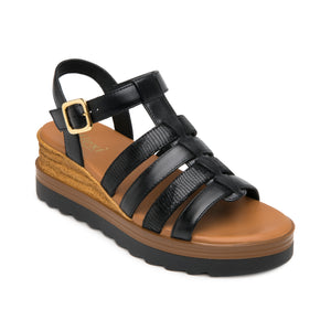 127707 NEGRO FLEXI CALZADO DAMA SANDALIA SAND