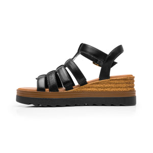 127707 NEGRO FLEXI CALZADO DAMA SANDALIA SAND