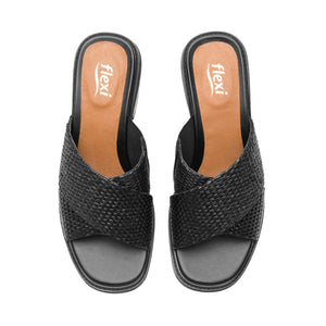 128406 NEGRO FLEXI CALZADO DAMA SANDALIA SAND