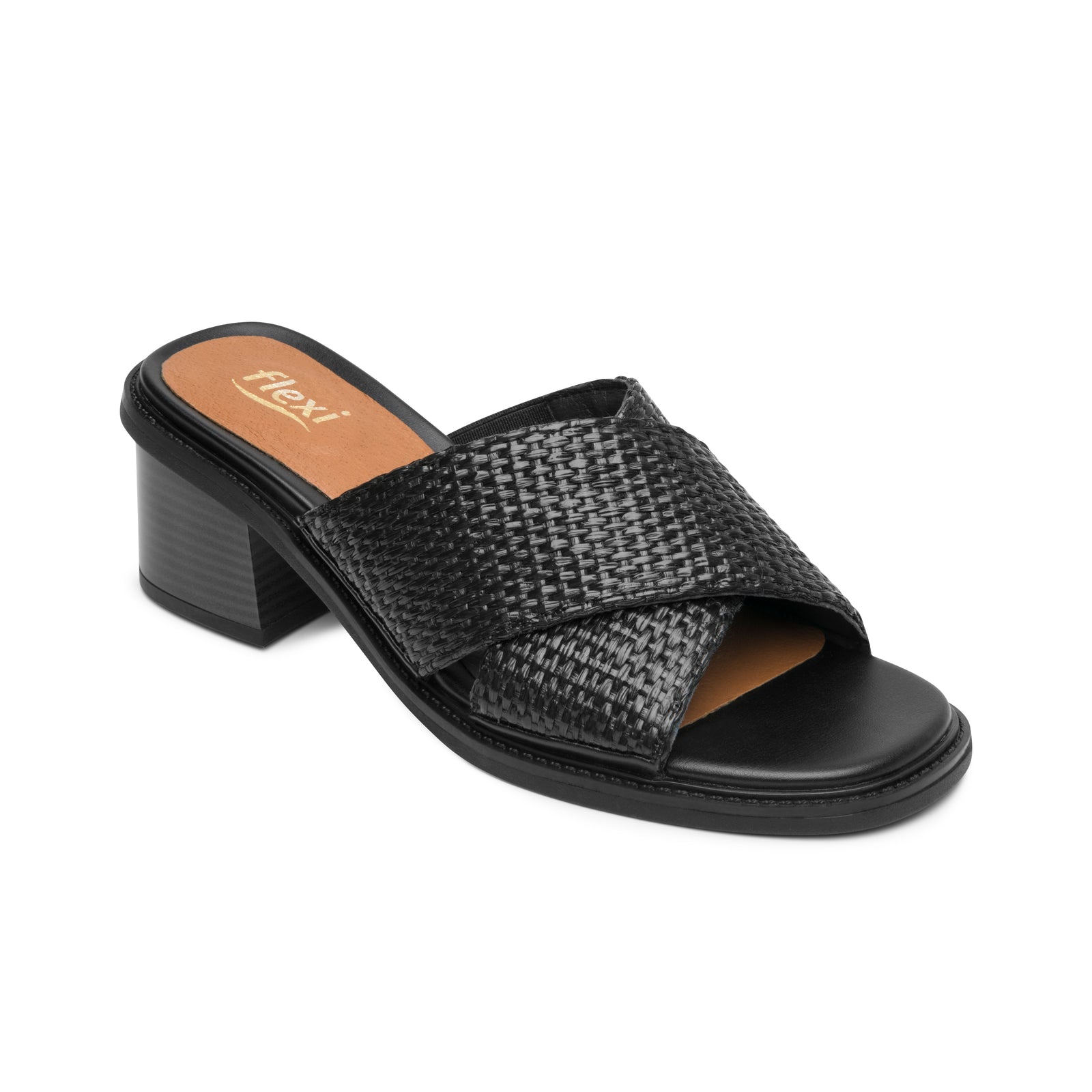 128406 NEGRO FLEXI CALZADO DAMA SANDALIA SAND