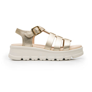 128503 DORADO FLEXI CALZADO DAMA SANDALIA SAN