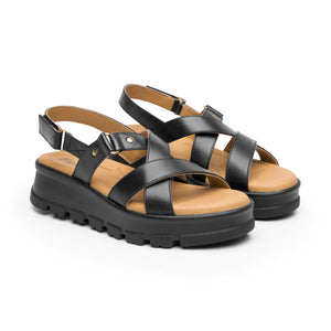 128513 NEGRO FLEXI CALZADO DAMA SANDALIA SAND