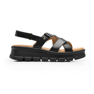 128513 NEGRO FLEXI CALZADO DAMA SANDALIA SAND