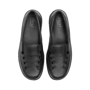 128701 NEGRO FLEXI CALZADO DAMA CHOCLO CASUAL