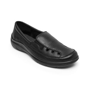 128701 NEGRO FLEXI CALZADO DAMA CHOCLO CASUAL