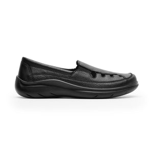128701 NEGRO FLEXI CALZADO DAMA CHOCLO CASUAL