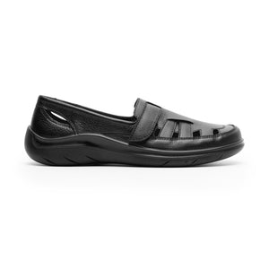 128702 NEGRO FLEXI CALZADO DAMA CHOCLO CASUAL